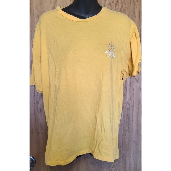 Pacific sun yellow bright tee tshirt spaced out PS/Basic L - Picture 1 of 4